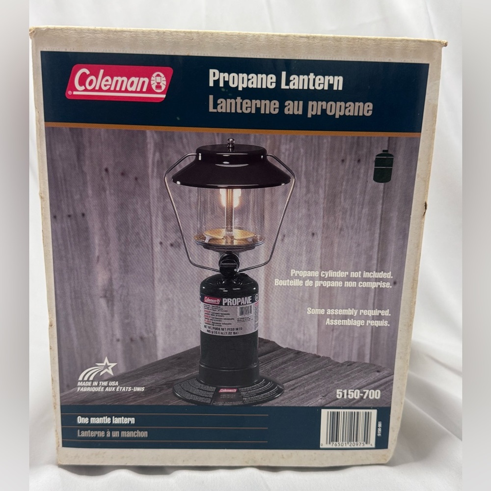 BRAND‎ NEW COLEMAN PROPANE LANTERN. ONE MANTEL LANTERN. NEW OLD STOCK.